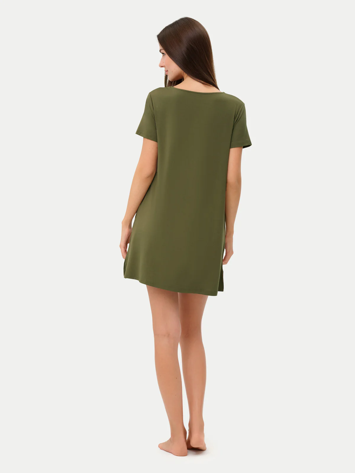 Short Sleeve Short Bamboo Sleepshirt - Image 78