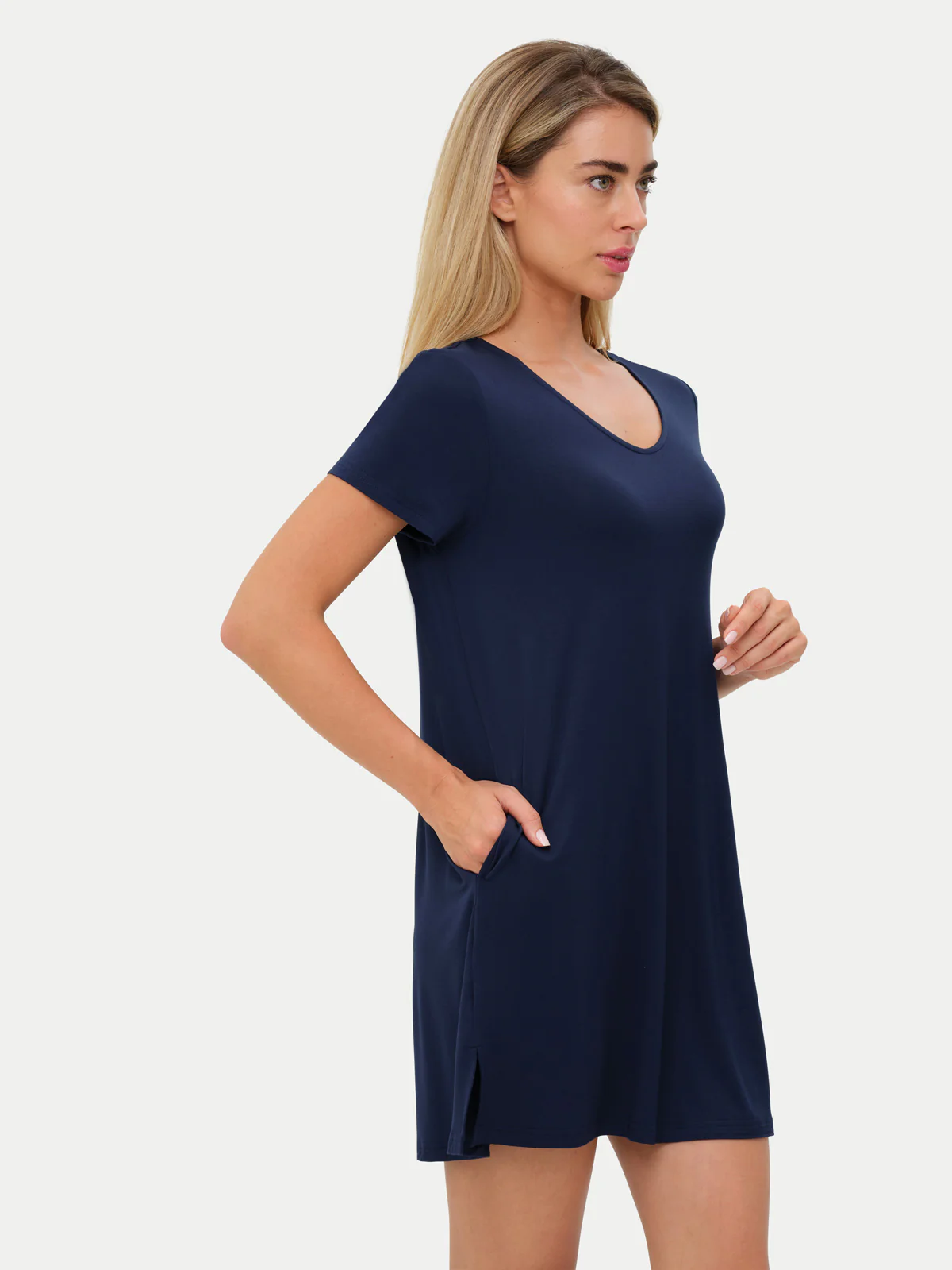 Short Sleeve Short Bamboo Sleepshirt - Image 87