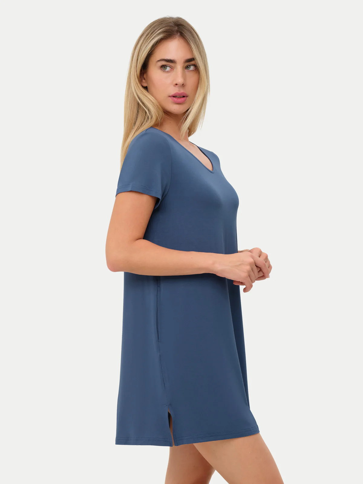 Short Sleeve Short Bamboo Sleepshirt - Image 93