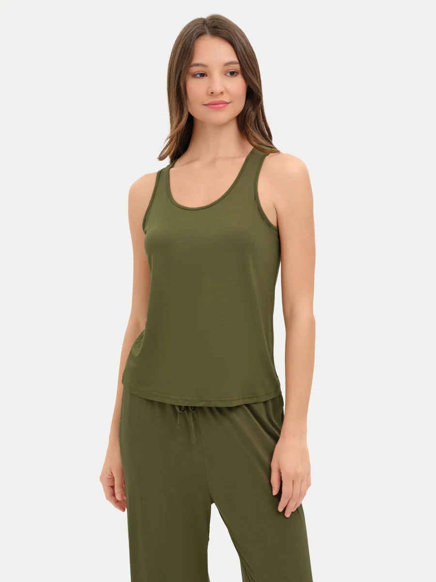 Sleeveless Bamboo Tank Top - Image 35