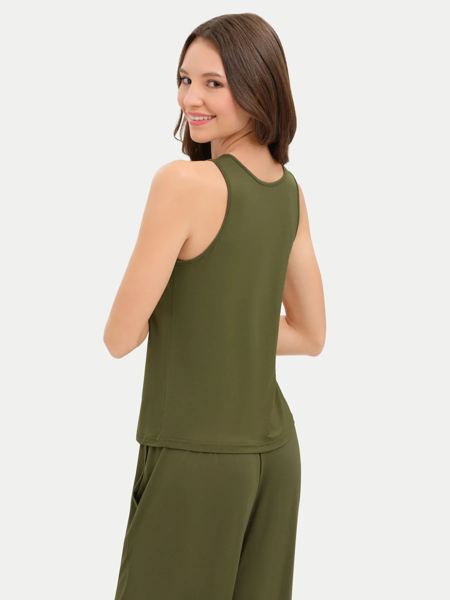 Sleeveless Bamboo Tank Top - Image 38