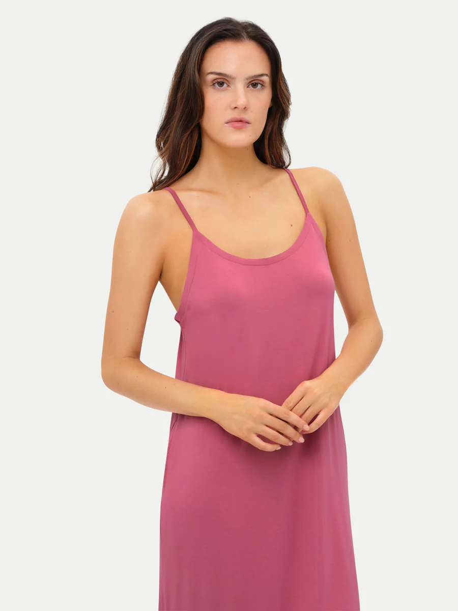 Sleeveless Long Bamboo Sleepshirt - Image 17
