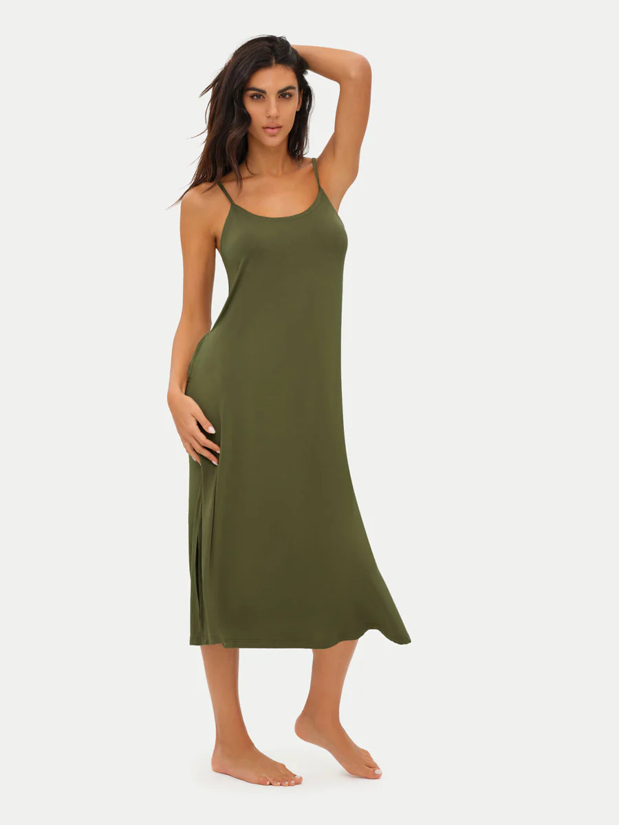 Sleeveless Long Bamboo Sleepshirt - Image 3