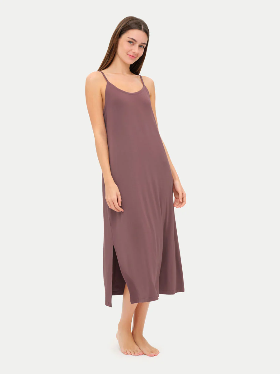Sleeveless Long Bamboo Sleepshirt - Image 42