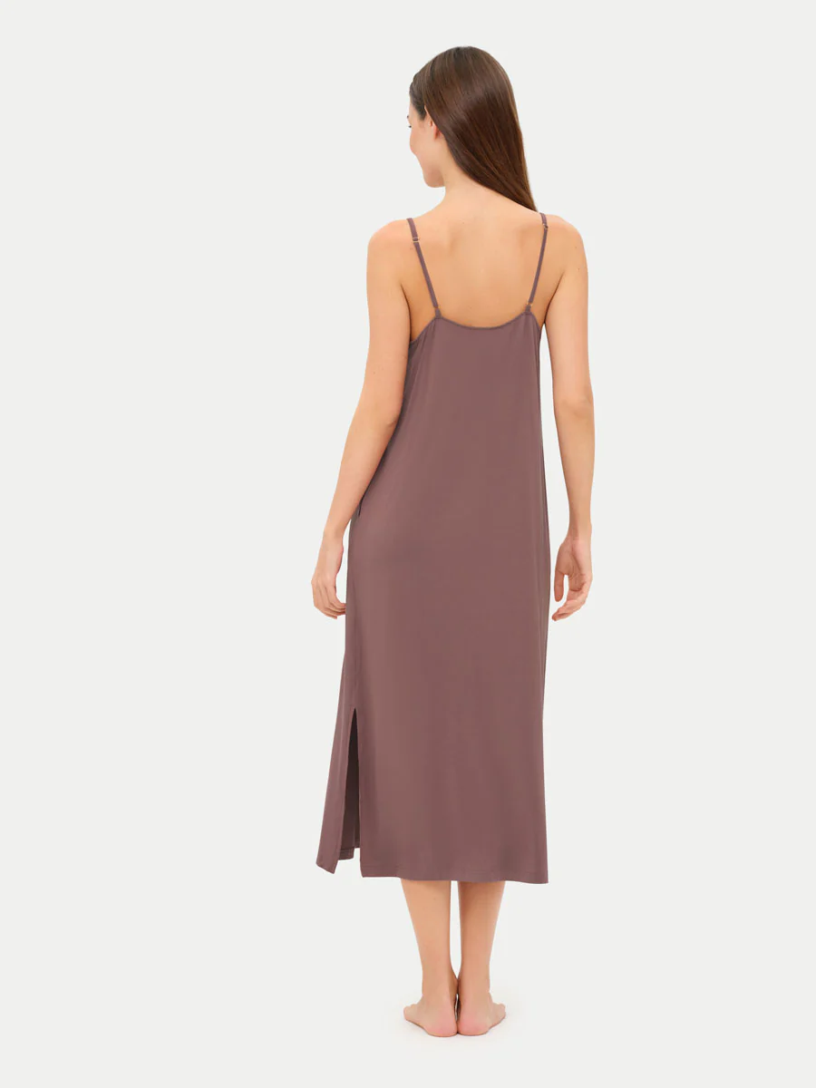 Sleeveless Long Bamboo Sleepshirt - Image 46