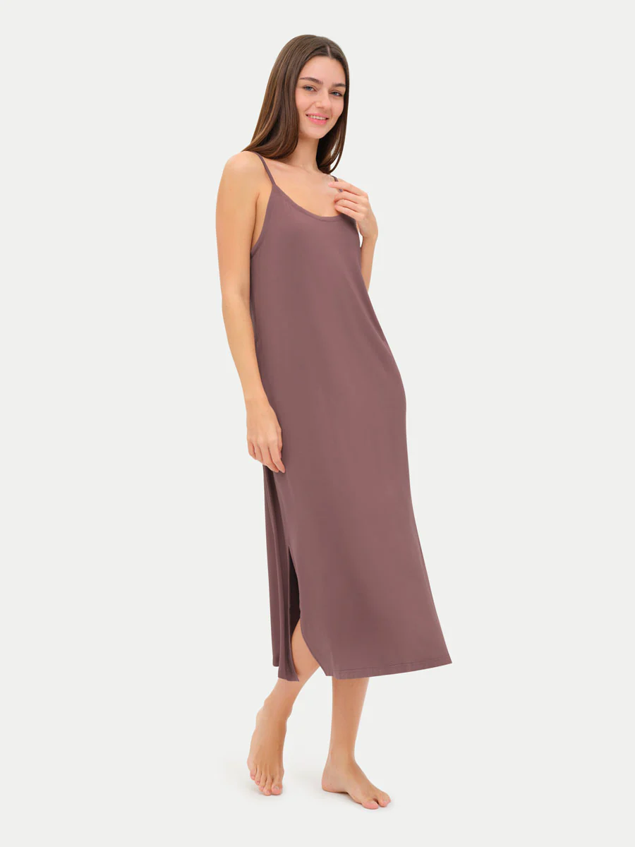 Sleeveless Long Bamboo Sleepshirt - Image 47