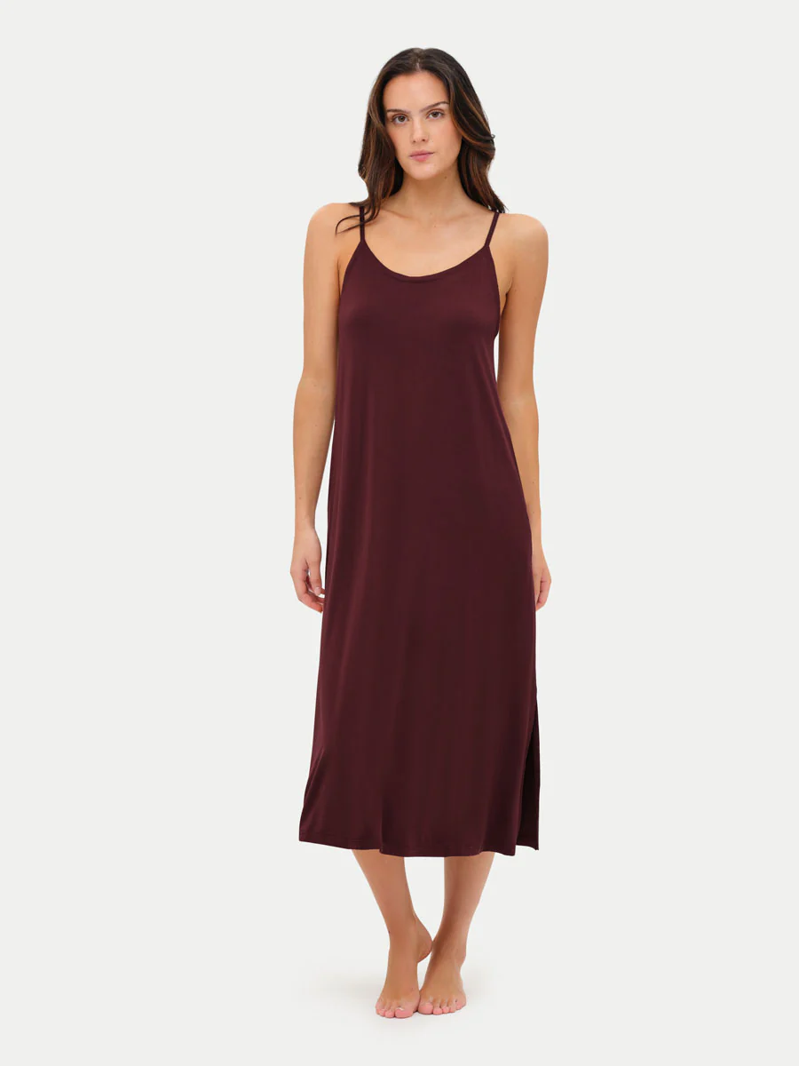 Sleeveless Long Bamboo Sleepshirt - Image 49
