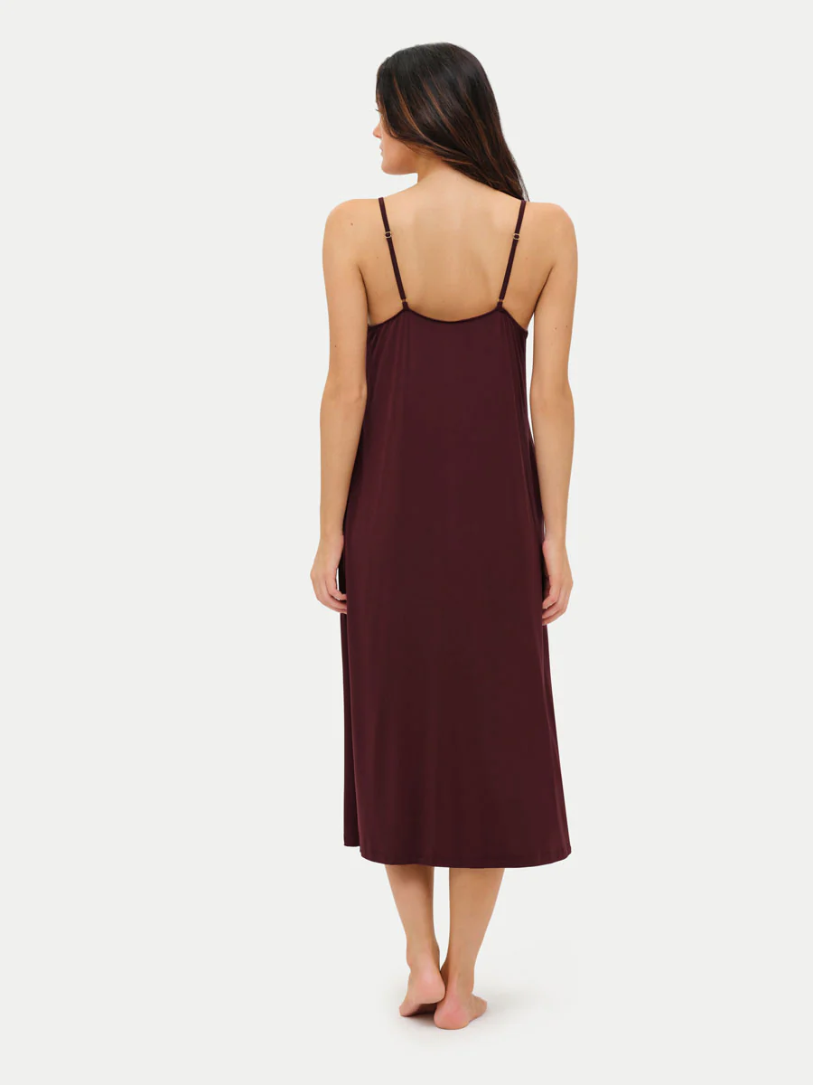 Sleeveless Long Bamboo Sleepshirt - Image 52
