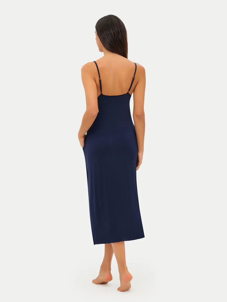 Sleeveless Long Bamboo Sleepshirt - Image 59