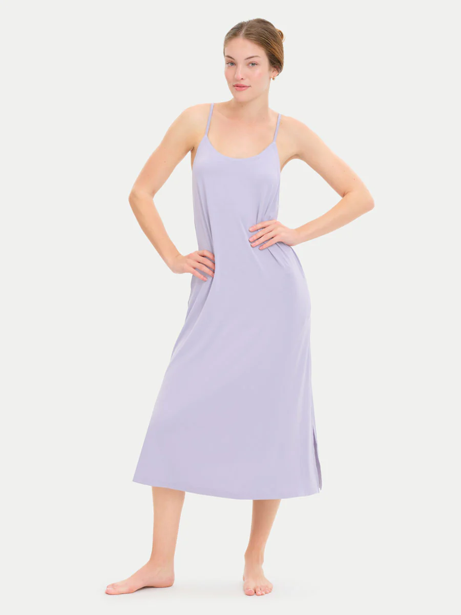 Sleeveless Long Bamboo Sleepshirt - Image 66