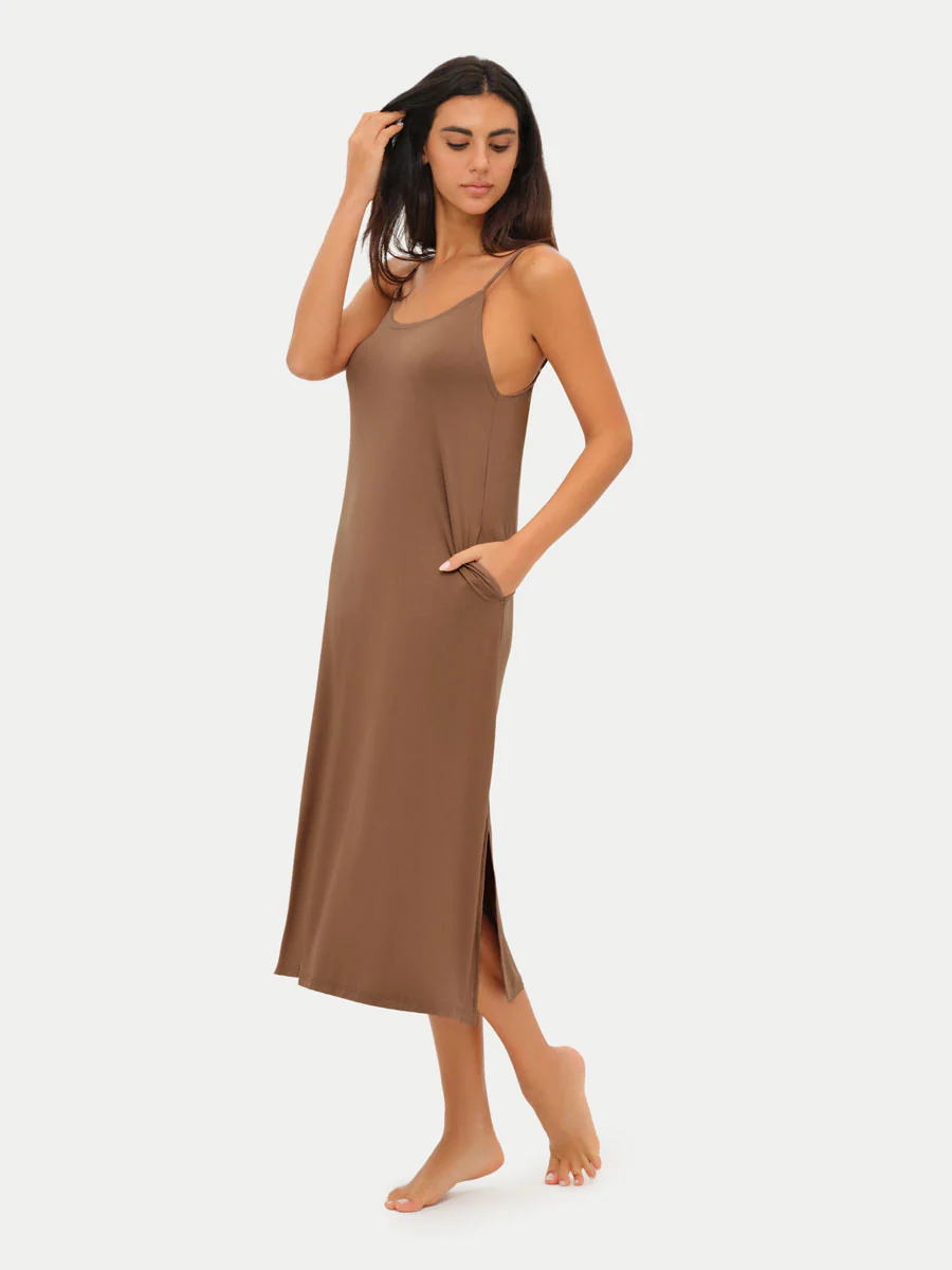 Sleeveless Long Bamboo Sleepshirt - Image 7