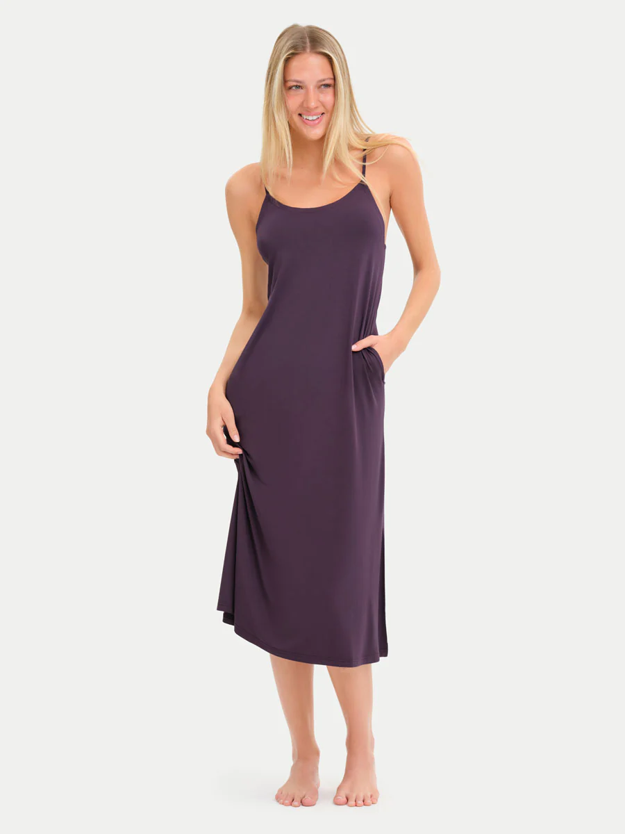 Sleeveless Long Bamboo Sleepshirt - Image 75