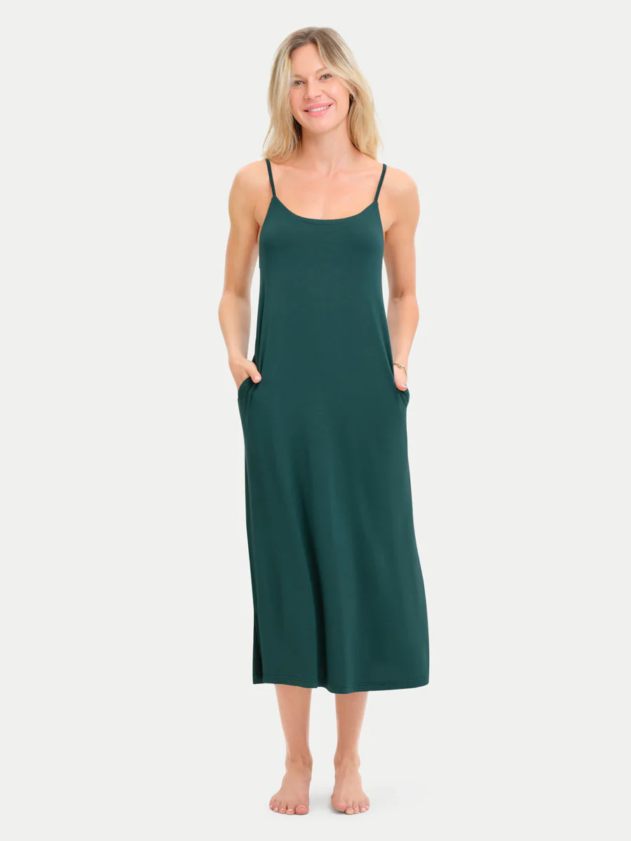 Sleeveless Long Bamboo Sleepshirt - Image 79