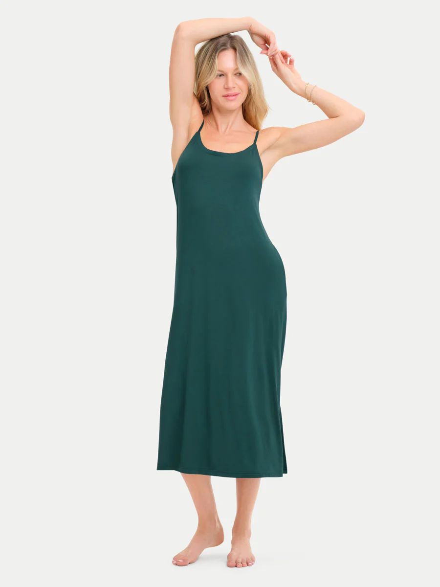 Sleeveless Long Bamboo Sleepshirt - Image 82