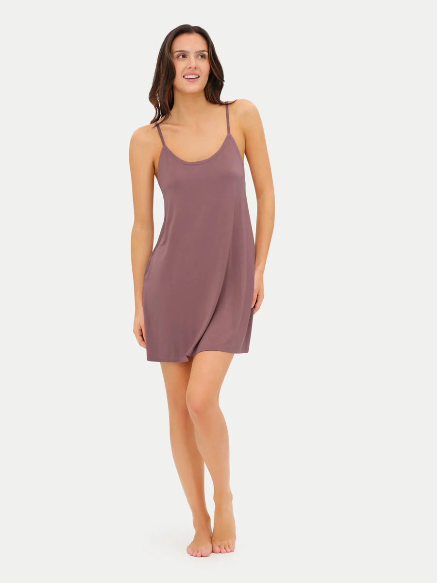 Sleeveless Short Bamboo Sleepshirt - Image 2