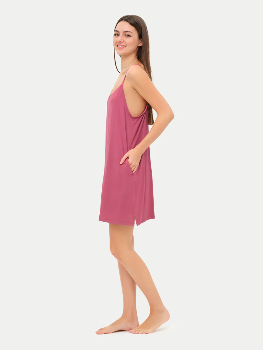 Sleeveless Short Bamboo Sleepshirt - Image 31