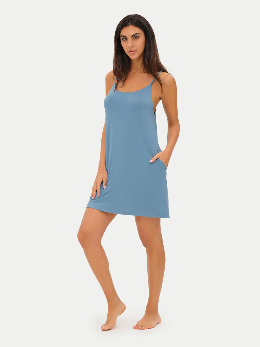 Sleeveless Short Bamboo Sleepshirt - Image 35
